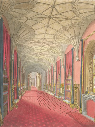 Interior de la Galería de San Miguel, Abadía de Fonthill, de 